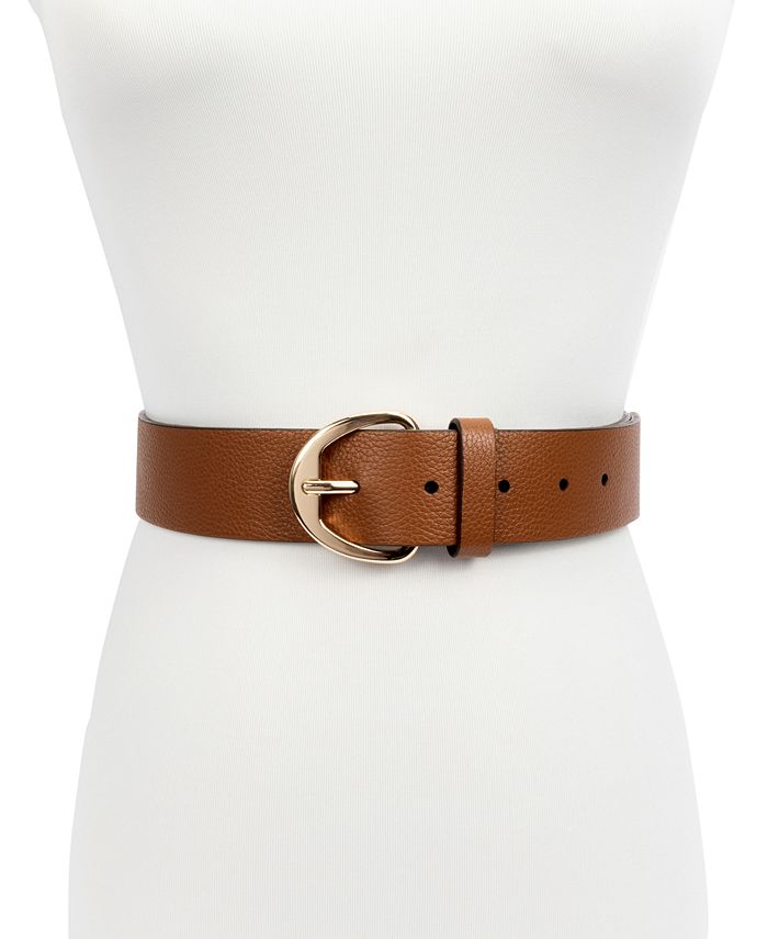 Michael Kors Women's 38 MM Pebble Leather Belt - Macy's