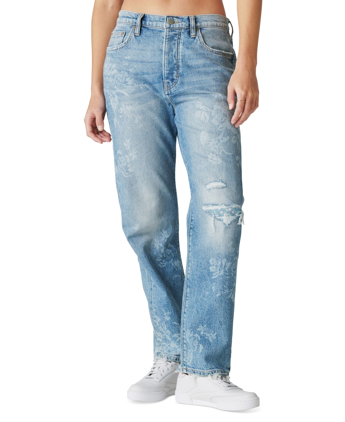 Lucky Brand Laura Ashley x Lucky Brand Women's High-Rise 90s Loose Jeans