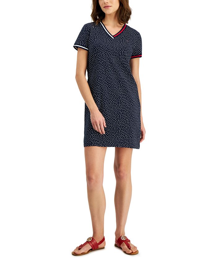 Tommy hilfiger outlet v neck dress