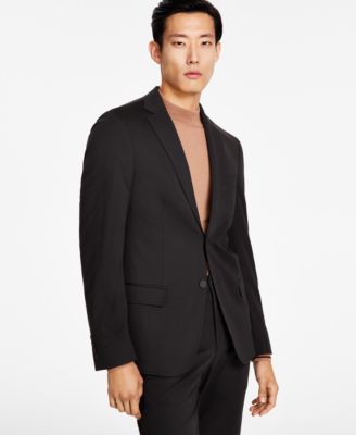 Calvin Klein - Men's Slim-Fit Stretch Solid Knit Suit Jacket