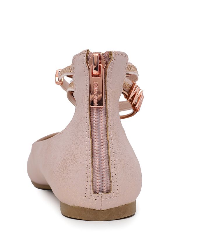 Nine West Little Girls Ankle Strap Anne Ballet Flats Macy's