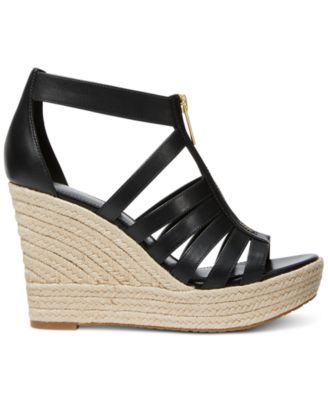 Michael Kors Women's Bradley Zip Espadrille Platform Wedge