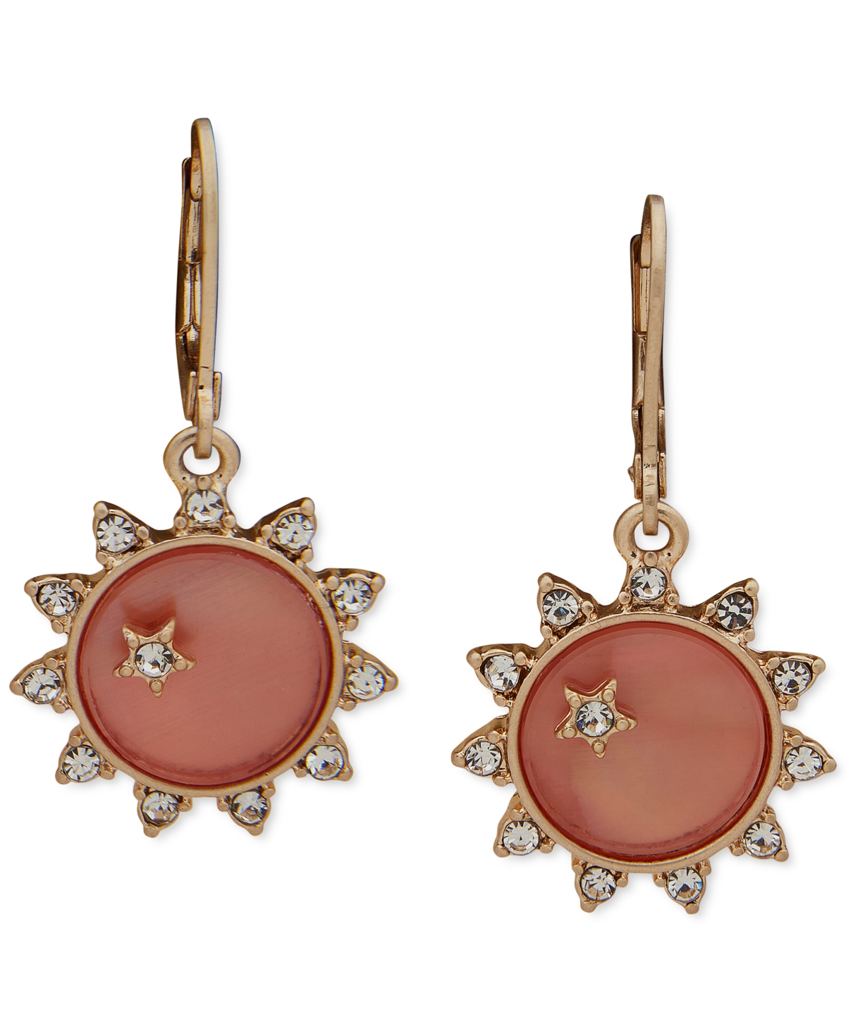 lonna & lilly Gold-Tone Crystal Star Drop Earrings