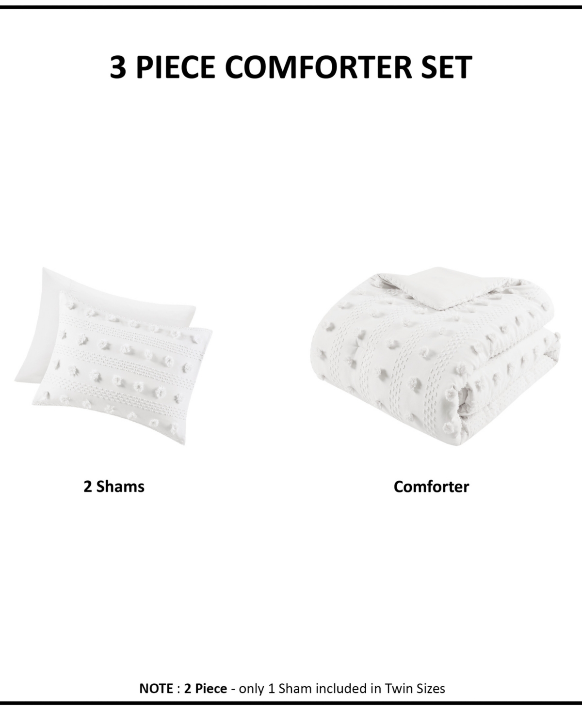 Intelligent Design Lucy Clip Jacquard 3-piece Comforter Set, Twin/twin Xl In Ivory