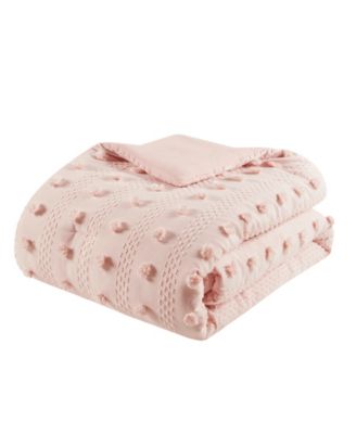 Lucy Clip Jacquard 3-Piece Comforter Set, Full/Queen