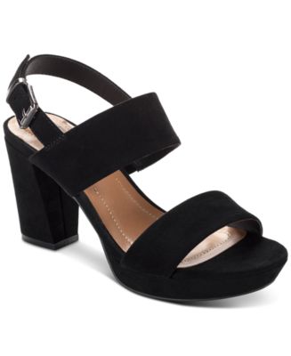 Style & Co Jazminn Ankle-Strap Slingback Platform Dress Sandals ...