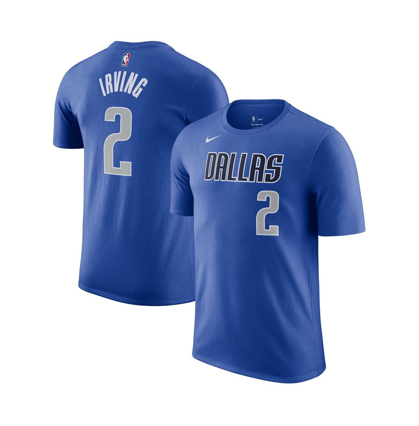 Мужская футболка Nike Kyrie Irving Blue Dallas Mavericks Icon Name and Number — фото 2