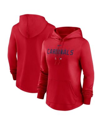 Women's Red St. Louis Cardinals Authentic Collection Pregame Performance Pullover Hoodie