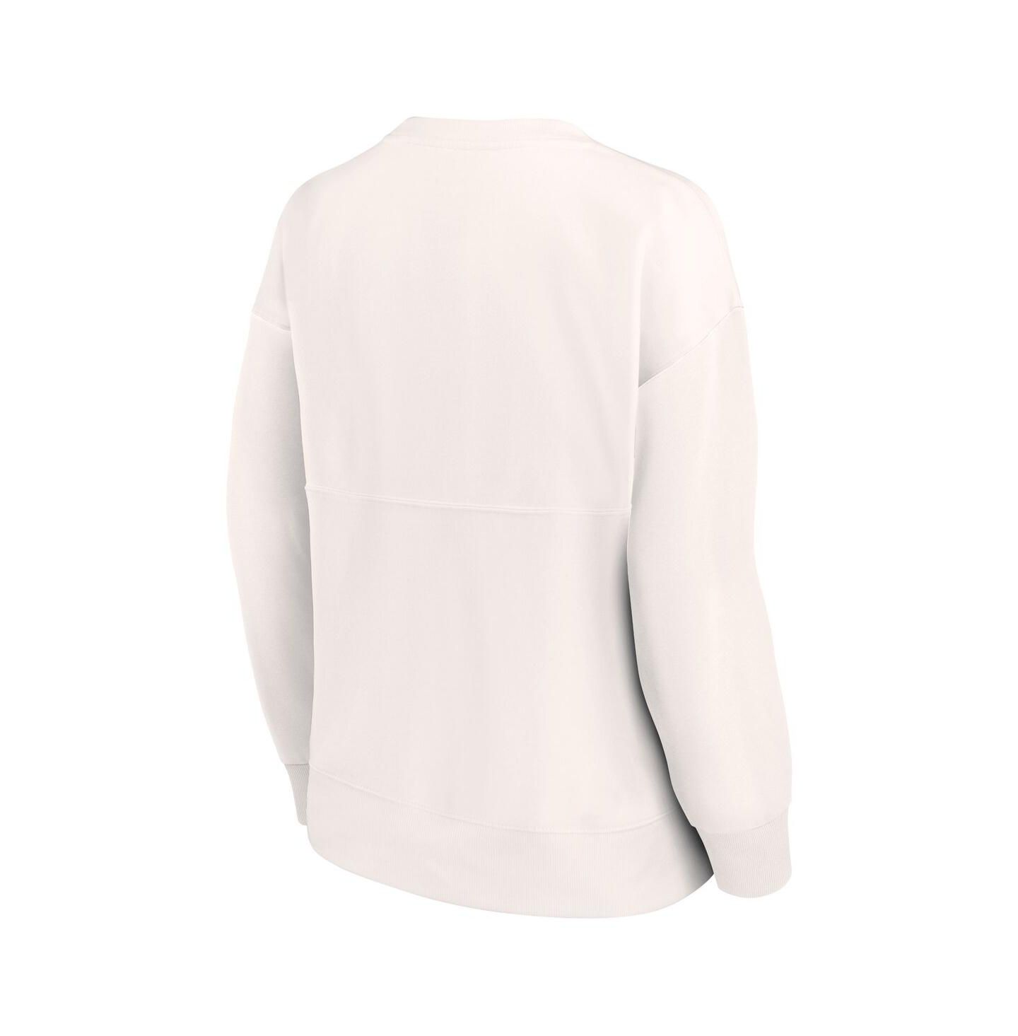 Женская толстовка Fanatics White Phoenix Suns Tonal Leopard Pullover — фото 4