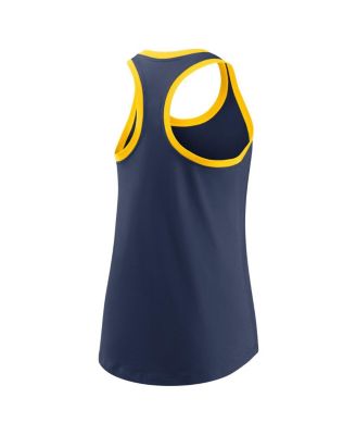 Women's Navy Milwaukee Brewers Tech Tank Top