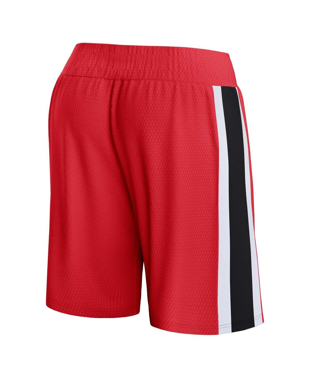 Shop Fanatics Men's  Red Chicago Bulls Referee Iconic Mesh Shorts