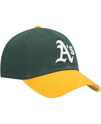 Men's Green, Gold Oakland Athletics Clean Up Adjustable Hat