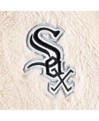 Women's Oatmeal, Black Chicago White Sox Shuffle It Raglan Full-Zip Hoodie