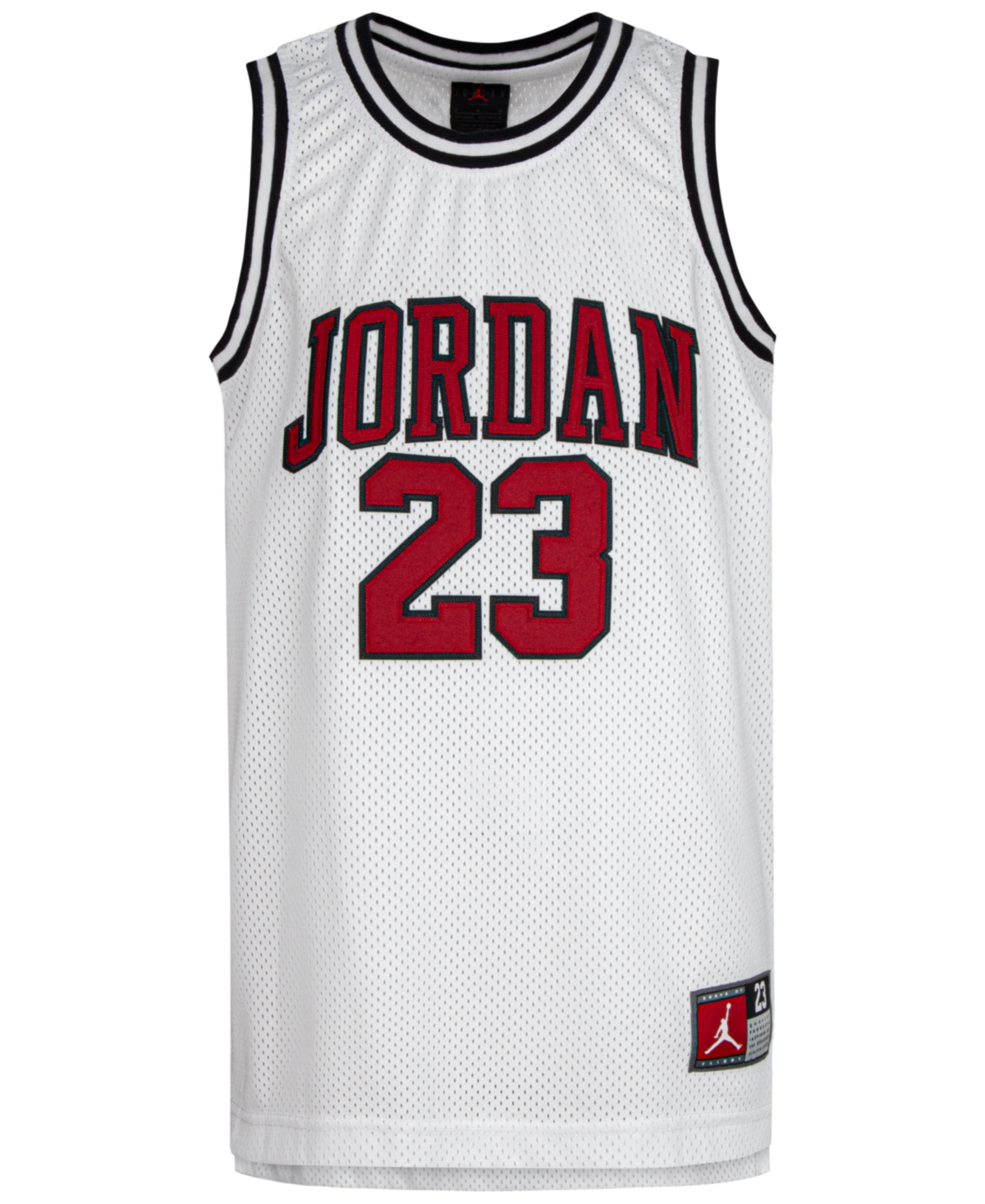 Jordan Big Boys 23 Jersey Sleeveless Tank Top In White