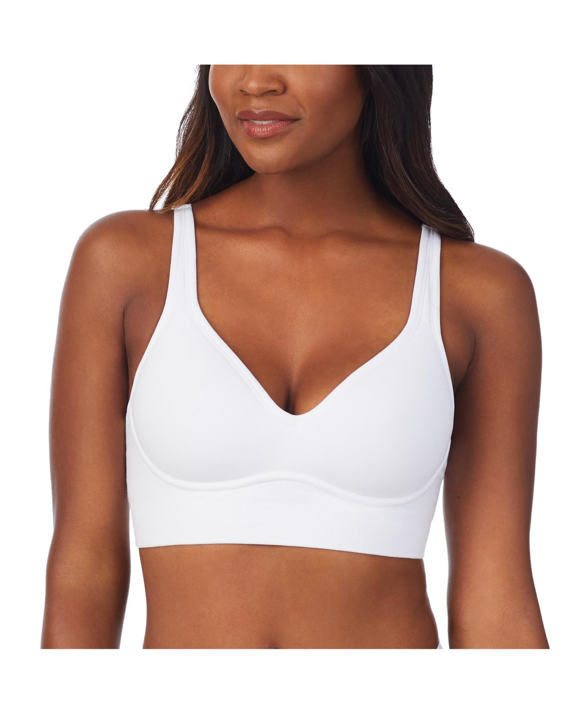 Shop On Gossamer Women's Cabana Cotton Seamless Built Up Wirefree G3320 In White