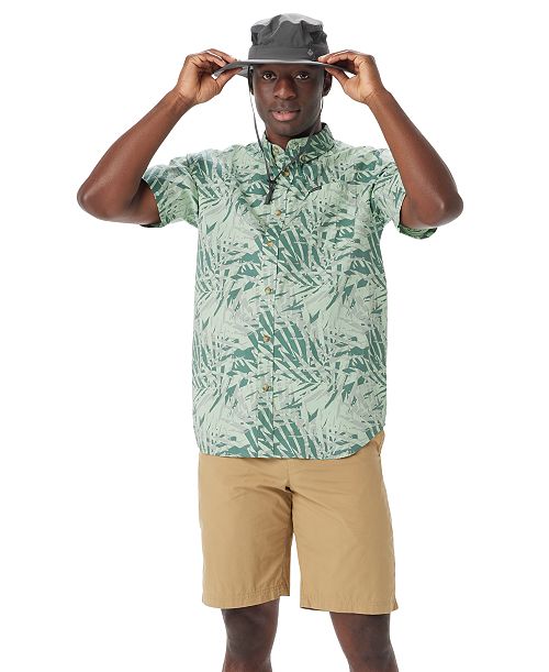 alfani Columbia Men's Rapid Rivers Printed Short Sleeve Shirt with a Booney Hat Men's Fashion & Accessories