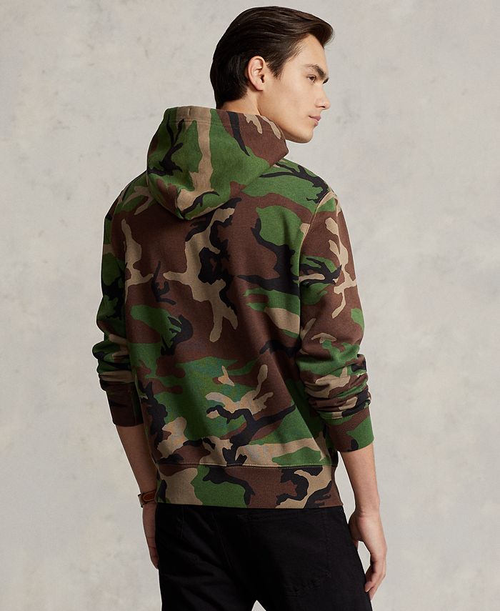 Polo ralph lauren men's camo fleece hoodie Clearance