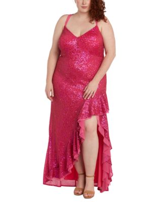 Macy's plus size sequin dresses best sale