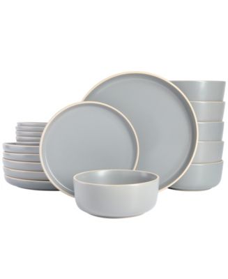 Gibson Home Zuma 18 Piece Dinnerware Set, Service for 6 - Macy's