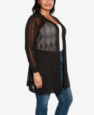 Plus Size Lightweight Duster Cardigan Sweater