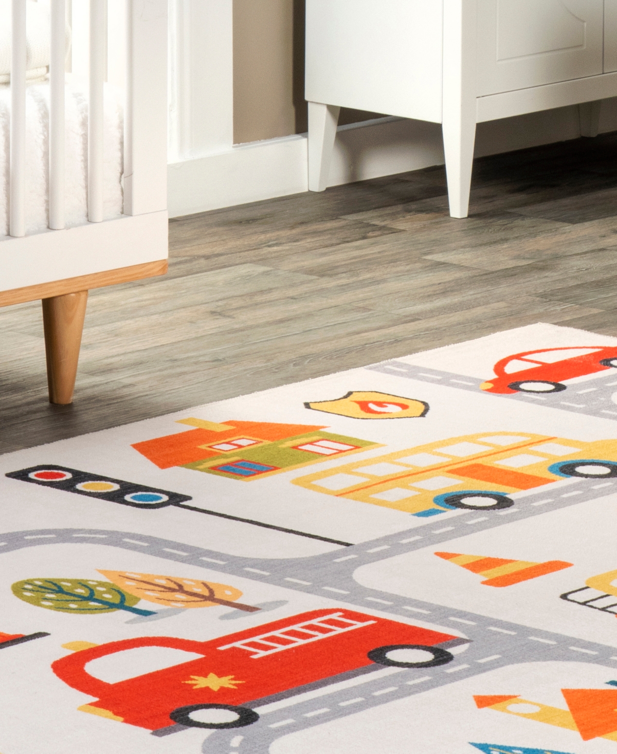 nuLoom Revel Carmina City Streets Washable Kids Area Rug