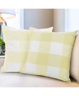 Buffalo Plaid Outdoor & Indoor 2 Pack Throw Pillow Covers, 16x16 inches