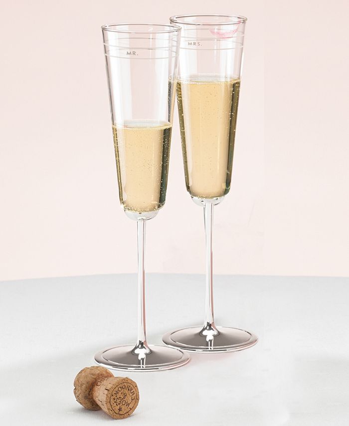 Kate Spade new york Set of 2 Darling Point Toasting Flutes Macy's