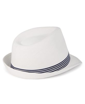 Men's Striped Band Fedora
