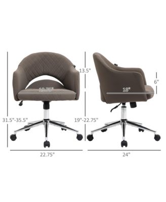 Swivel Office Chair Rock Computer Chair w/ Adjustable Height,