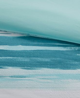 Marina Printed Seersucker 8-Pc. Comforter and Coverlet Set, King/California King