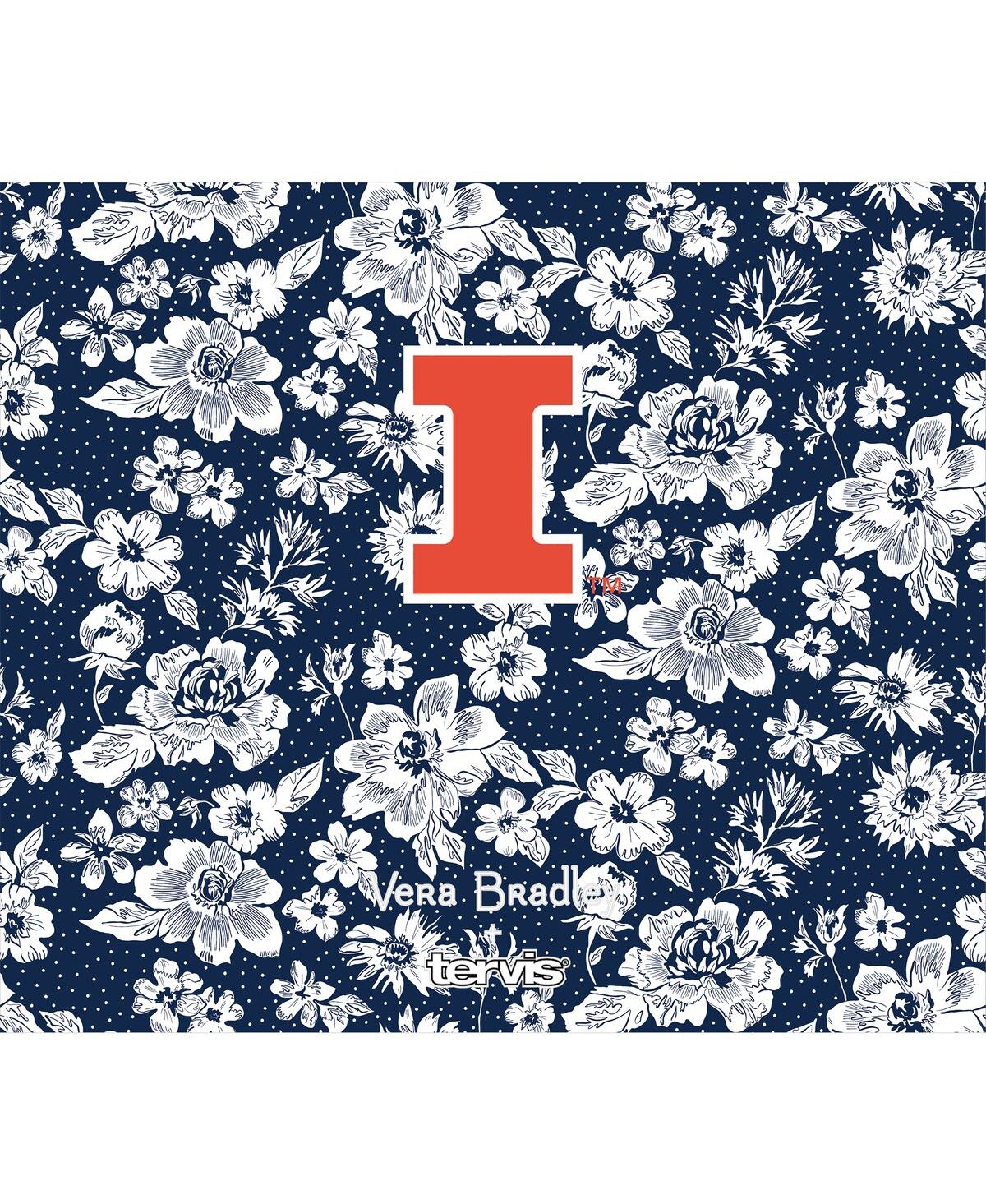 Shop Vera Bradley X Tervis Tumbler Illinois Fighting Illini 24 oz Wide Mouth Bottle With Deluxe Lid In Navy