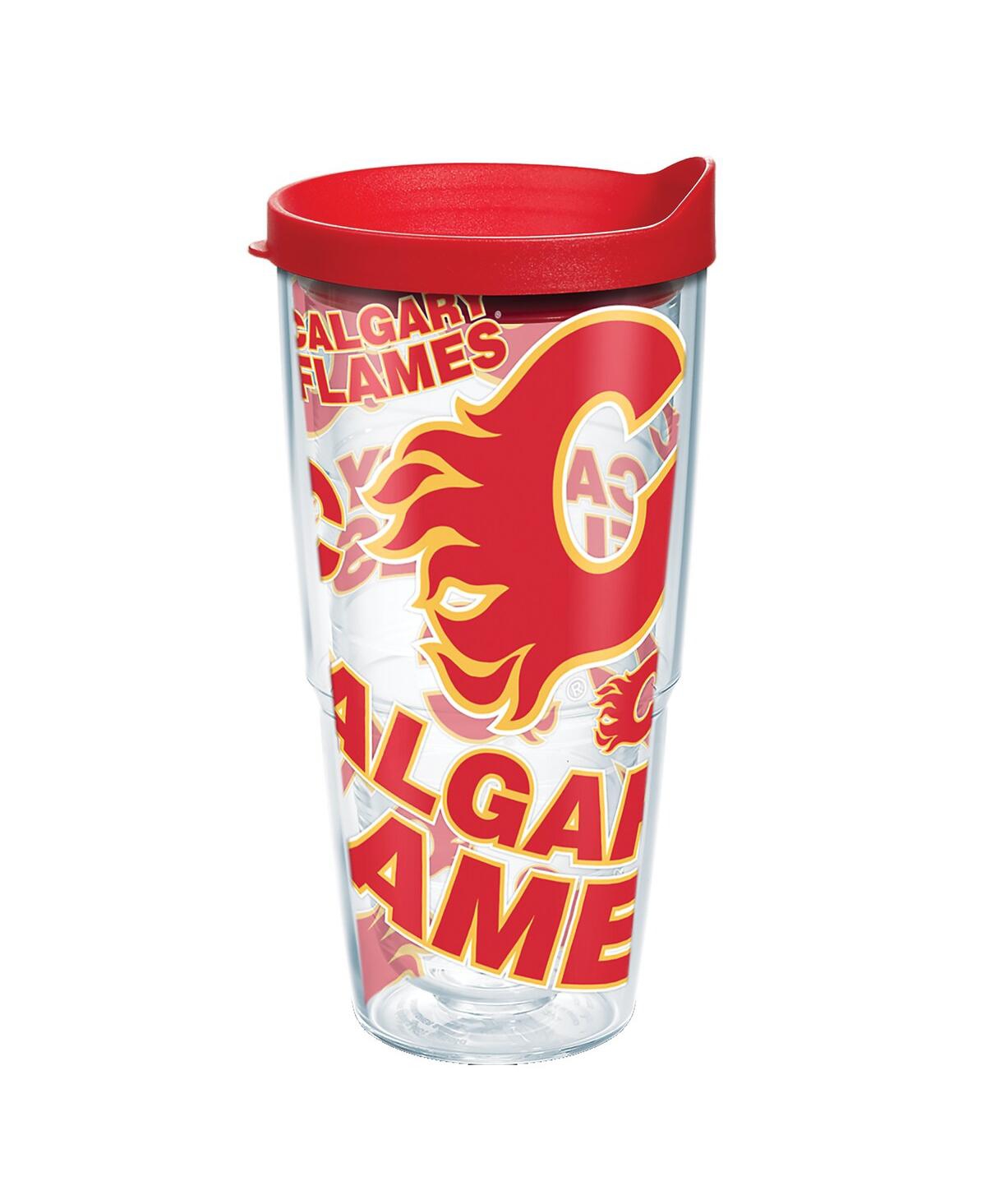 Tervis Tumbler Calgary Flames 24 oz All Over Classic Tumbler In Red