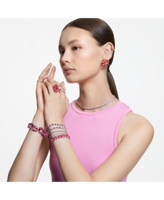 Crystal Flower Pink Florere Cocktail Ring