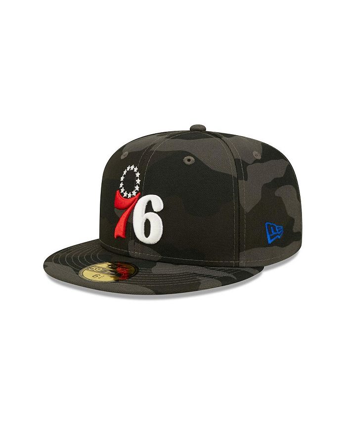 New Era Men s Black Philadelphia 76ers Camo 59FIFTY Fitted Hat