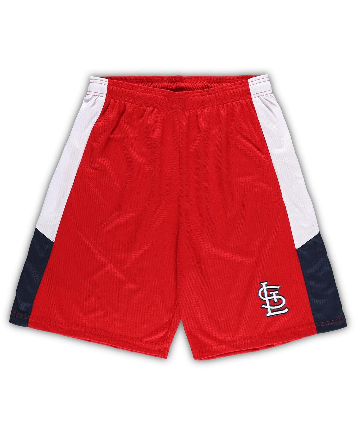 PROFILE MEN'S RED ST. LOUIS CARDINALS BIG AND TALL TEAM SHORTS
