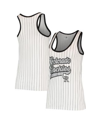 Colorado Rockies Women's Heathered Black Tank Top