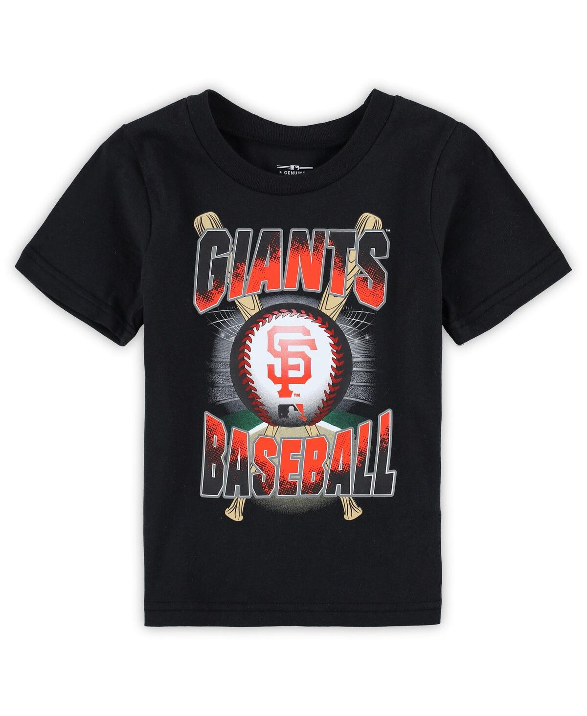 Outerstuff Babies' Toddler Boys And Girls Black San Francisco Giants Special Event T-shirt