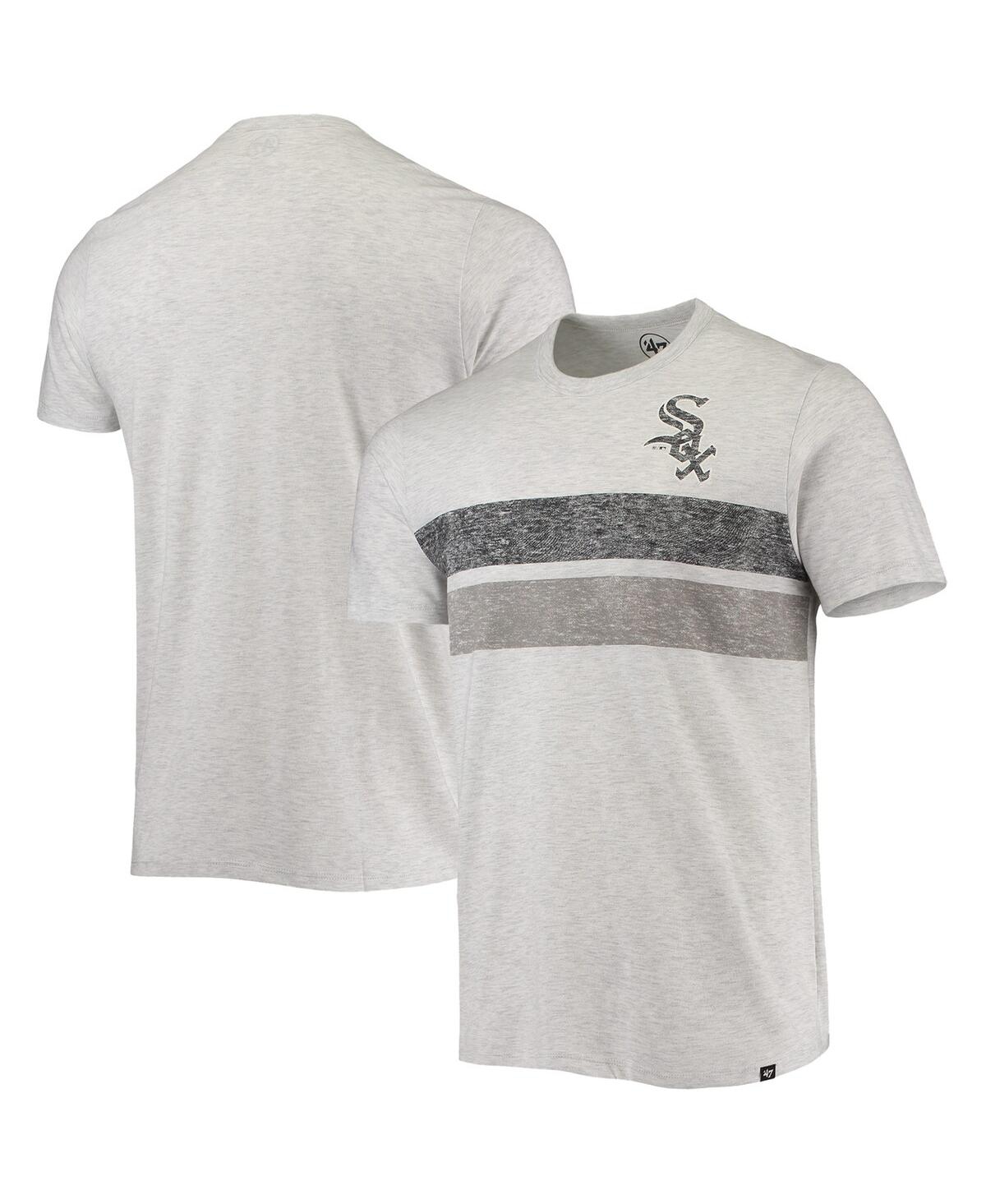 47 Brand Men's ' Heathered Gray Chicago White Sox Team Logo T-shirt
