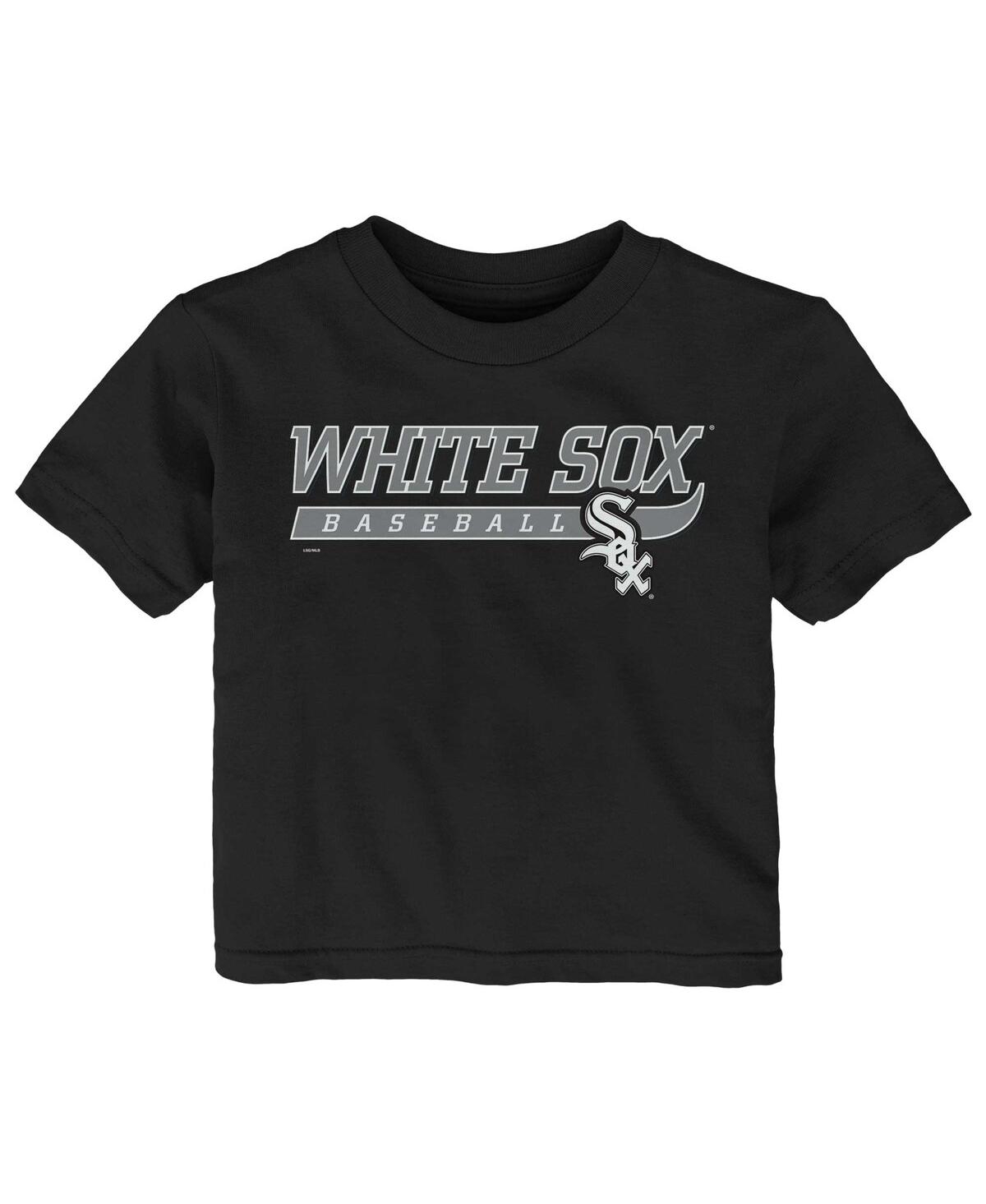 Outerstuff Babies' Infant Boys And Girls Black Chicago White Sox Take The Lead T-shirt