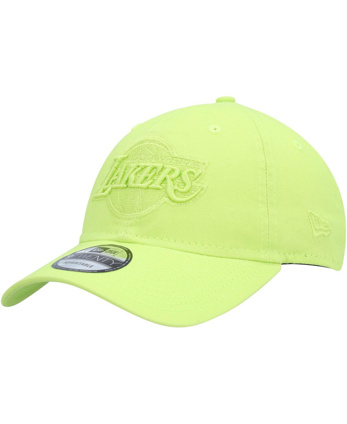 New Era Kids' Big Boys And Girls  Neon Green Los Angeles Lakers Color Pack 9twenty Adjustable Hat