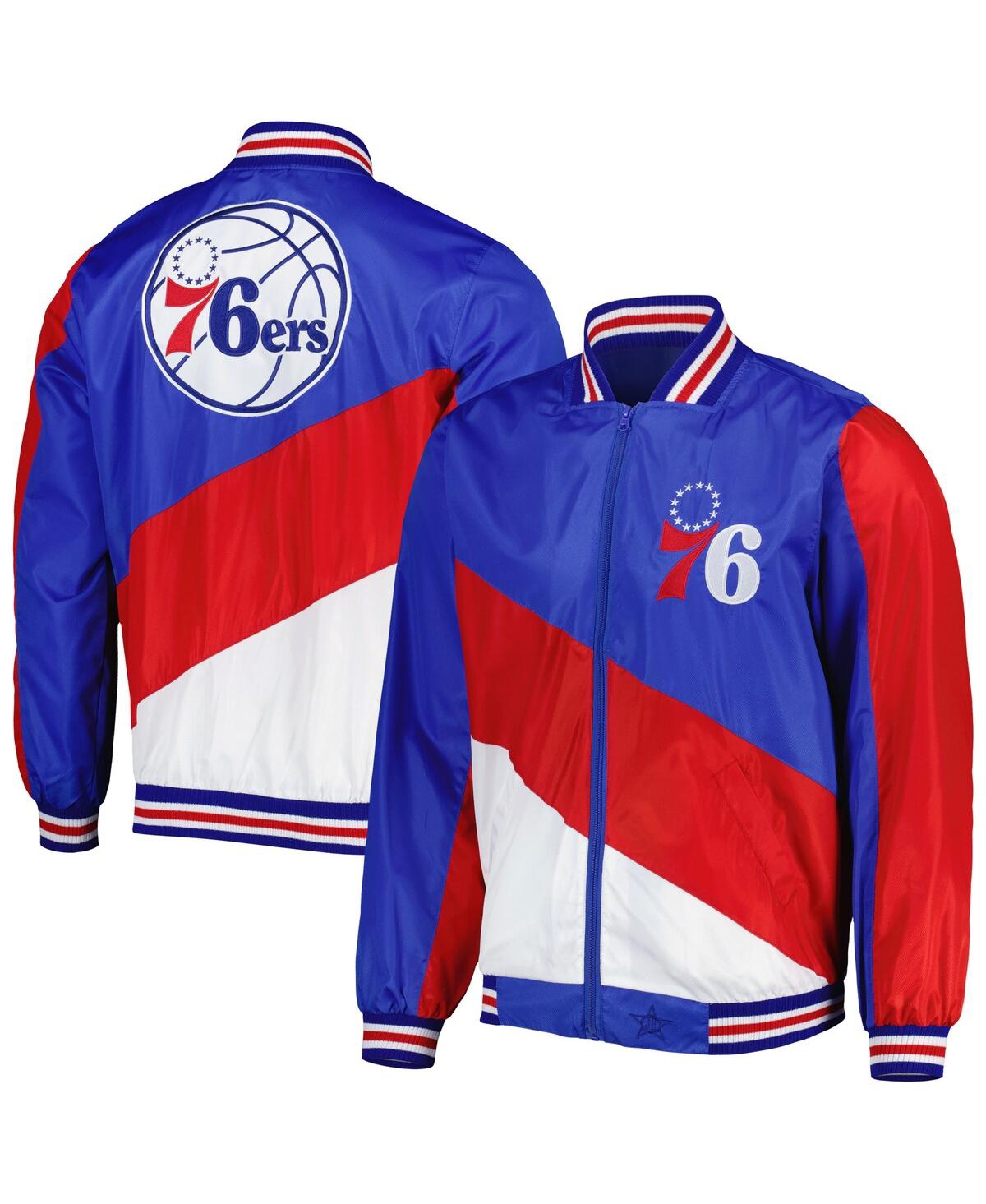 Shop Jh Design Men's  Royal Philadelphia 76ers Ripstop Full-zip Jacket