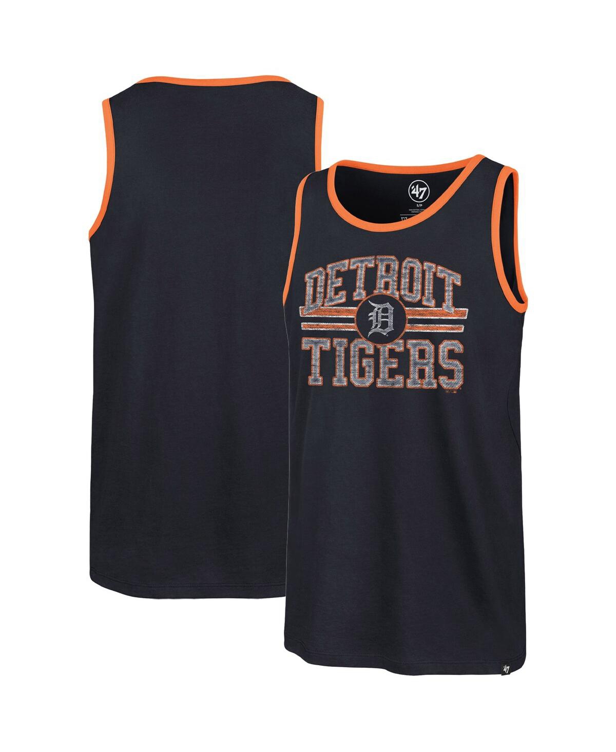 Shop 47 Brand Men's ' Navy Detroit Tigers Winger Franklin Tank Top