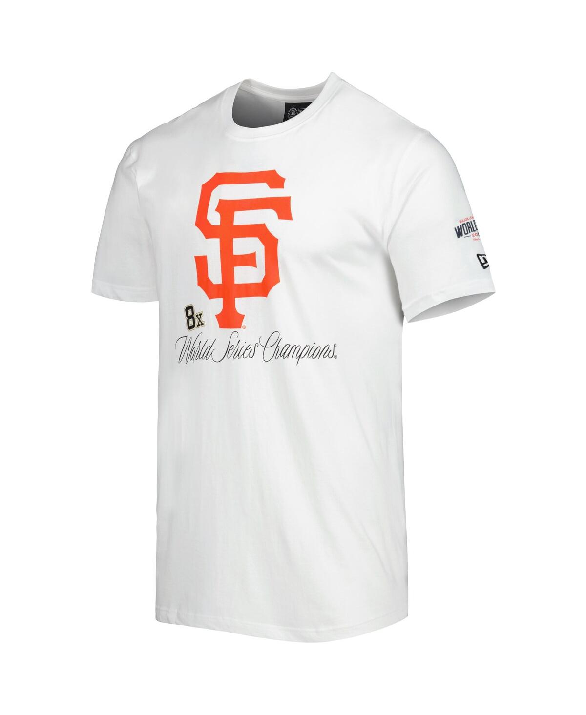 Shop New Era Men's  White San Francisco Giants Historical Championship T-shirt