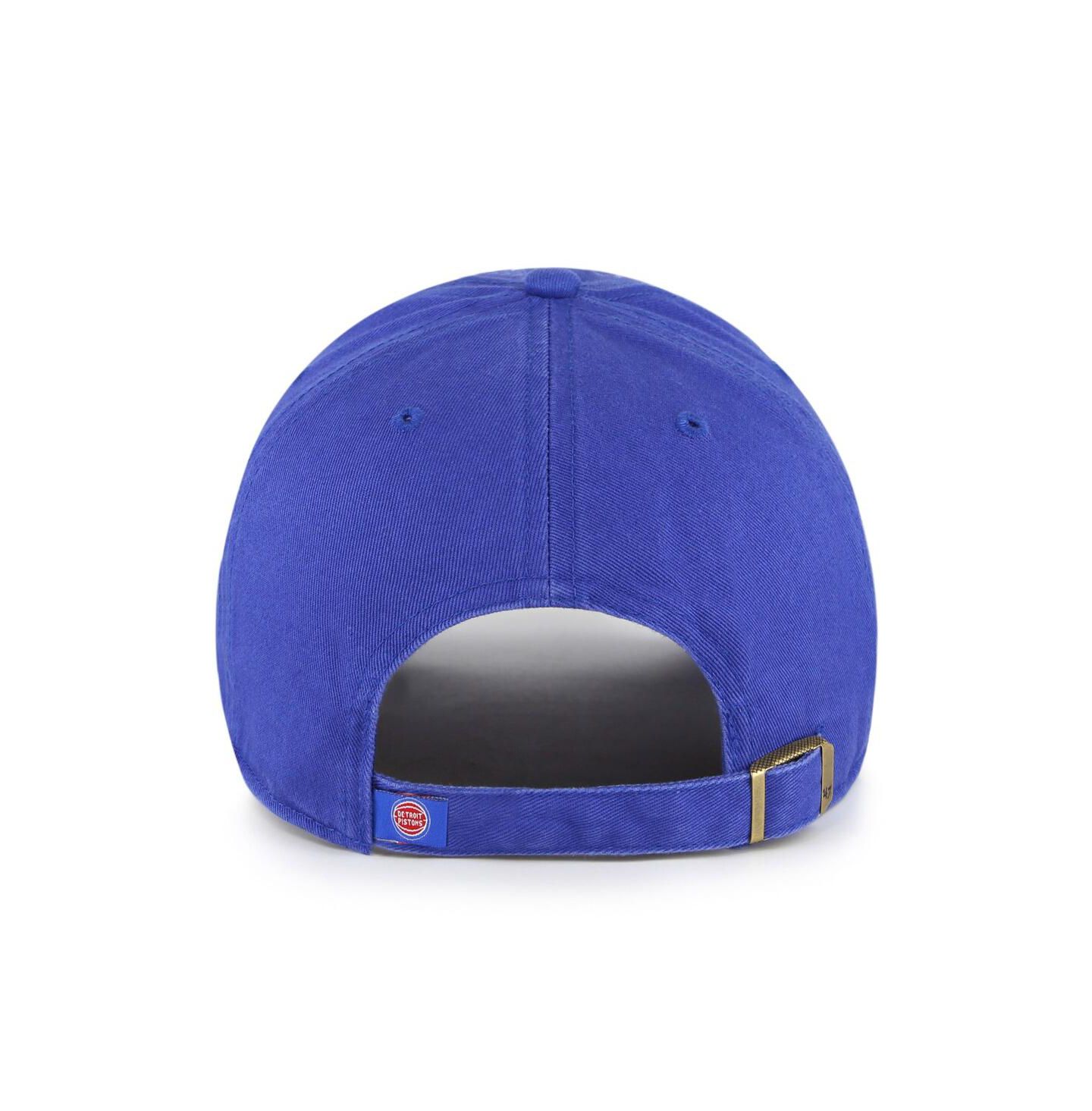 Мужская кепка '47 Brand Blue Detroit Pistons Team Logo Clean Up Adjustable Hat — фото 3
