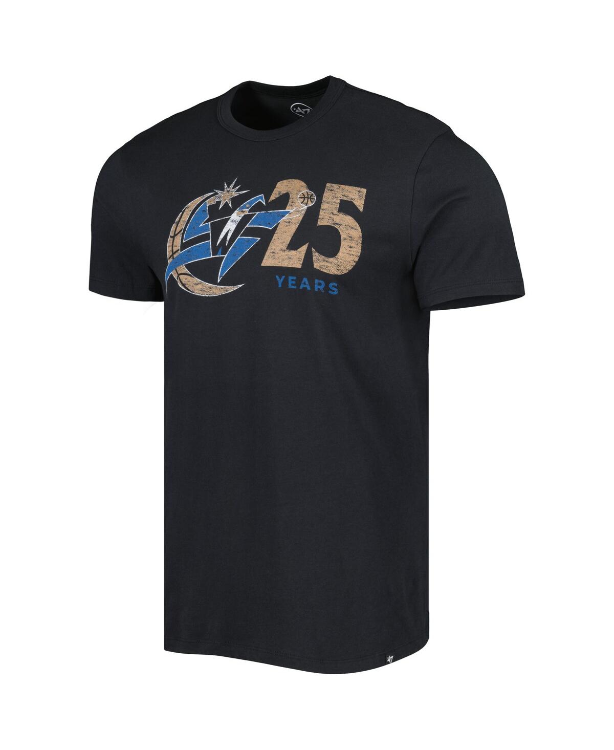 Men's '47 BrandWashington Wizards 25th Anniversary T-shirt - Black