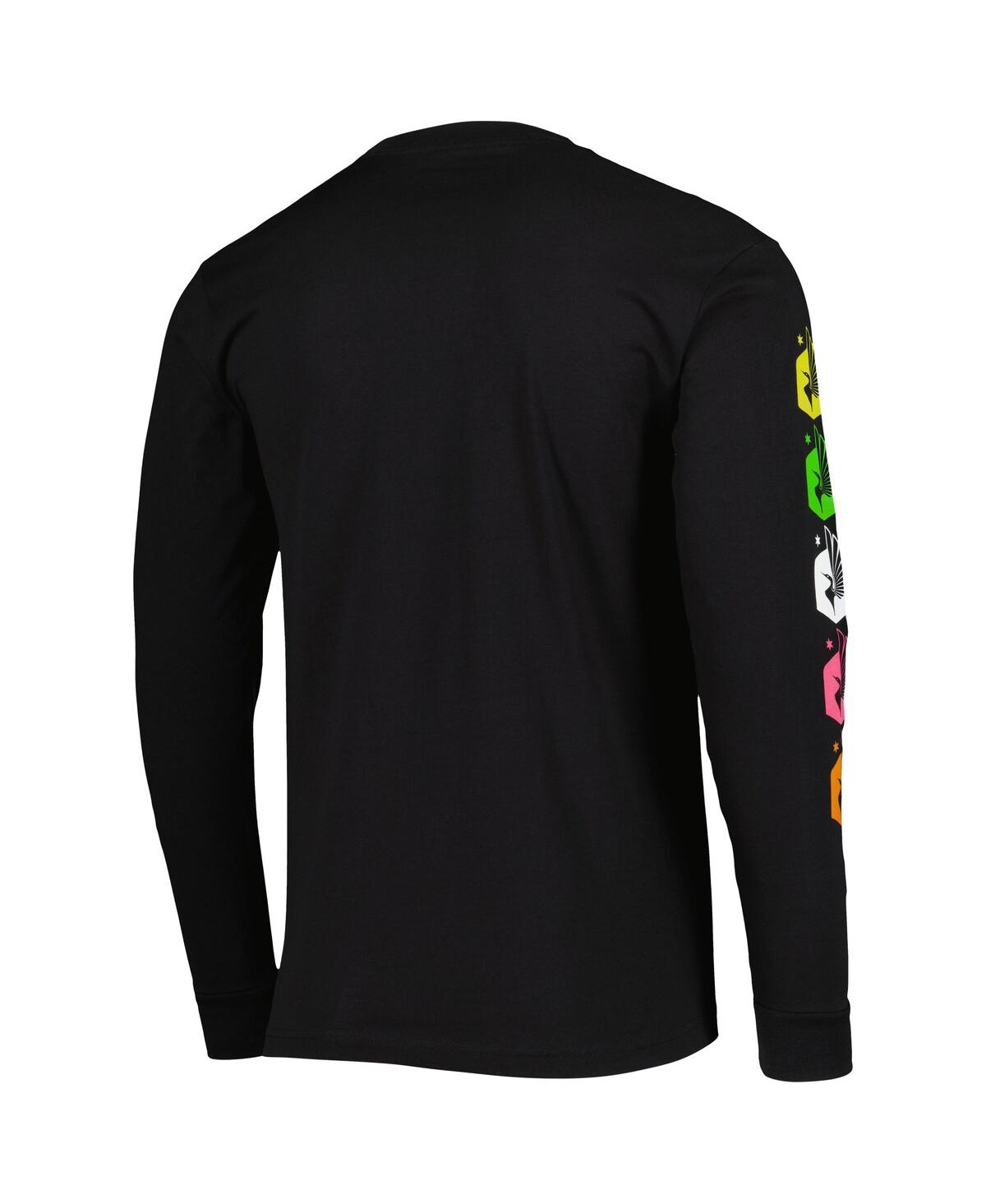 Shop Mitchell & Ness Men's  Black Minnesota United Fc Papel Picado Long Sleeve T-shirt