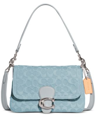 COACH - Washed Denim Soft Tabby Small Shoulder Bag