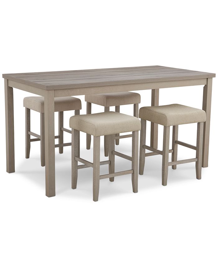 Macy's Max Meadows Laminate 5Pc. Dining Set (Rectangular Counter