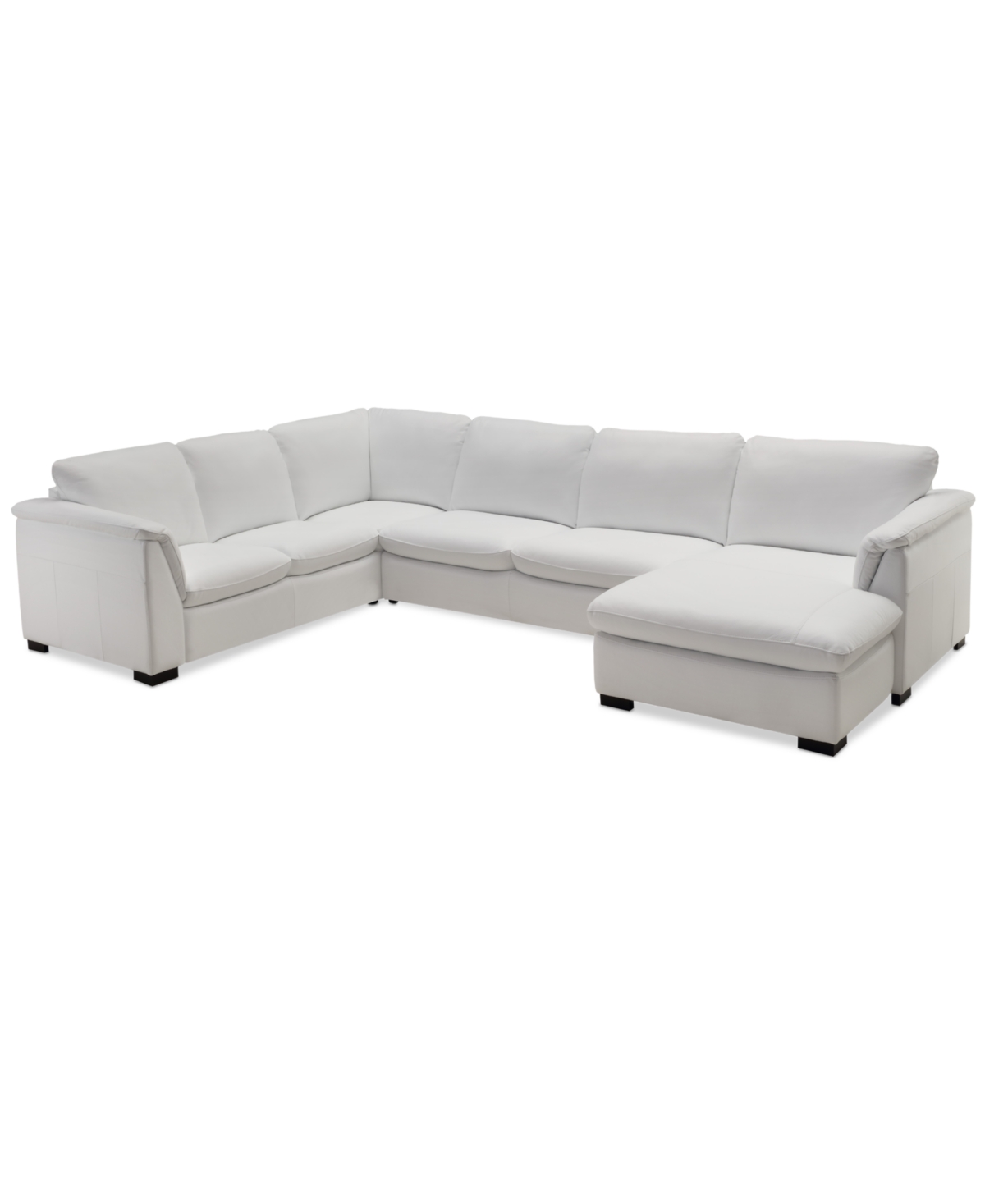 Furniture Arond 144" 3-pc. Leather Sectional With Chaise, Created For Macy's In Sand