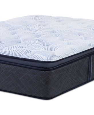 Serta Perfect Sleeper Blue Lagoon Night 14" Plush Pillow Top Mattress ...